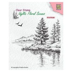   Szilikonbélyegző , Nellie's Clear stamps / Wintery water's edge -  (1 csomag)