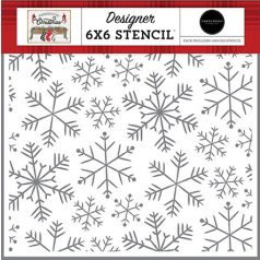   Stencil 6", Carta Bella Farmhouse Christmas / Merry Snowflakes (1 db)