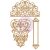 Chipbaord , Lace & Heart / Prima Marketing Laser Cut Chipboard -  (1 csomag)