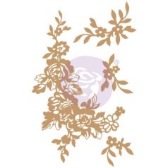   Chipbaord , Beautiful Fleur / Prima Marketing Laser Cut Chipboard -  (1 csomag)