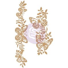   Chipbaord , Butterfly Borders / Prima Marketing Laser Cut Chipboard -  (1 csomag)