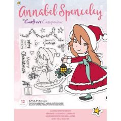   Szilikonbélyegző , CC Stamps / Annabel Spenceley Making Spirits Bright -  (1 csomag)