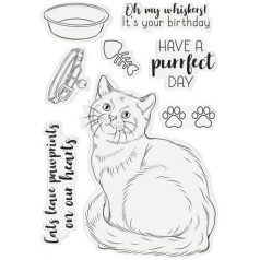   Szilikonbélyegző , CC Stamps / A Purrfect Day -  (1 csomag)