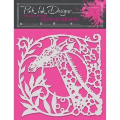   Stencil 8x8, Pink Ink Designs Stencil / Gentle giraffe -  (1 db)