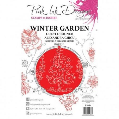 Szilikonbélyegző A5, Pink Ink Designs Stamp / Winter garden -  (1 db)