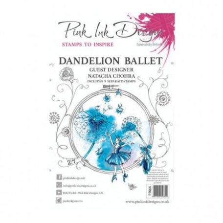 Szilikonbélyegző A5, Pink Ink Designs Stamp / Dandelion ballet -  (1 db)