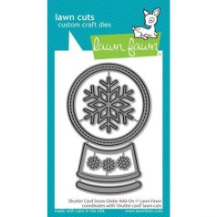   Vágósablon LF2434, Lawn Cuts Custom Craft Die / Shutter Card Snow Globe Add-On -  (1 csomag)