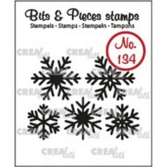   Szilikonbélyegző , Crealies Clear stamp / Snowflakes solid -  (1 csomag)