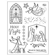   Szilikonbélyegző , ViVa Decor Clear Stamp / Holy Night -  (1 csomag)