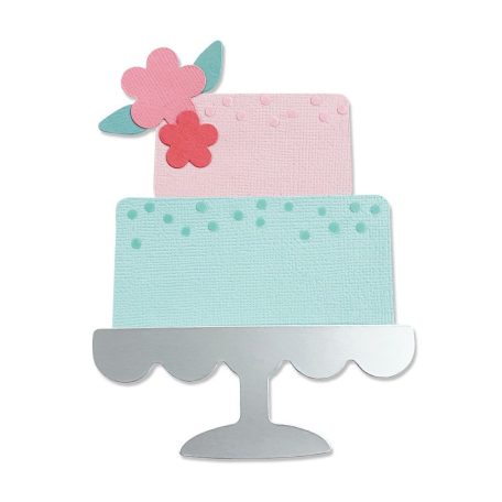 SIZZIX Vágósablon 665095 - Celebration Cake - Alexis Trimble - Bigz Die (1 db)