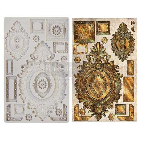 Finnabair szilikon öntőforma, 5"X8" Décor Moulds / Grungy Frames (1 db)