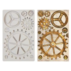   Finnabair szilikon öntőforma, 5"X8" Décor Moulds / Large Gears (1 db)