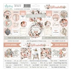   Chipboard 12x12, Mintay Florabella / Chipboard Stickers -  (1 ív)