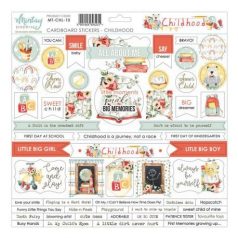   Chipboard 12x12, Mintay Childhood / Chipboard Stickers -  (1 ív)