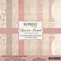   Papírkészlet 8", Reprint Paper Pack / You are Invited -  (10 lap)