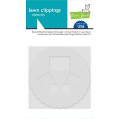   Stencil LF2521, Lawn Clippings Stencils / Reveal Wheel: Rectangle/Virtual Friends -  (1 csomag)