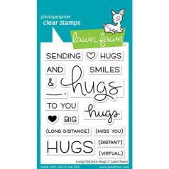   Szilikonbélyegző LF2510, Lawn Fawn Clear Stamps / Long Distance Hugs -  (1 csomag)