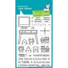   Szilikonbélyegző LF2504, Lawn Fawn Clear Stamps / Virtual Friends -  (1 csomag)