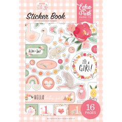   Matrica készlet , Echo Park Welcome Baby Girl / Sticker Book -  (16 ív)