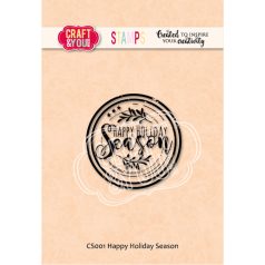   Craft & You Szilikonbélyegző - Happy Holiday Season - Clear Stamp (1 db)