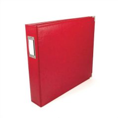   We R Makers Műbőr album  12" (30 cm) Real red - Faux leather album (1 db)