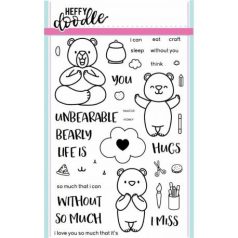   Szilikonbélyegző , Heffy Doodle Clear Stamps / Unbearable Without You  -  (1 csomag)