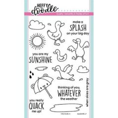   Szilikonbélyegző , Heffy Doodle Clear Stamps / Quack Me Up  -  (1 csomag)