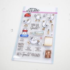   Szilikonbélyegző , Heffy Doodle Clear Stamps / You Go, Gull  -  (1 csomag)