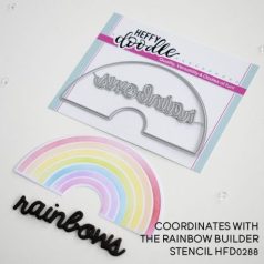   Vágósablon , Heffy Doodle Dies / Rainbow Builder   -  (1 csomag)