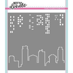 Stencil , Cityscape   / Heffy Doodle Stencil -  (1 db)