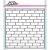 Stencil , Brick By Brick   / Heffy Doodle Stencil -  (1 db)