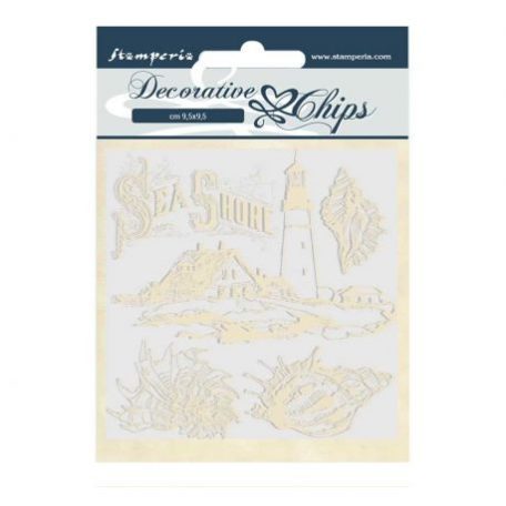 Stamperia Romantic Sea Dream Chipboard 14*14cm Decorative Chips (1 csomag)