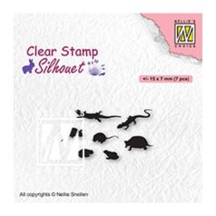   Szilikonbélyegző , Nellie's Choice Clear Stamps / Small animals -  (1 csomag)