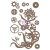 Chipbaord , Steampunk Flowers / Finnabair Decorative Chipboard -  (1 csomag)