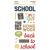 Matrica , Simple Stories School Life / Foam Stickers -  (1 ív)