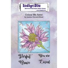   Gumibélyegző , IndigoBlu Rubber Stamps / Colour Me Aster -  (1 csomag)