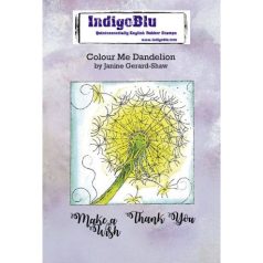   Gumibélyegző A6, IndigoBlu Rubber Stamps / Colour Me Dandelion -  (1 csomag)