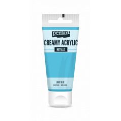   Pentart Krémes akrilfesték metál - világoskék - Creamy Acrylic (60 ml)