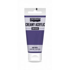   Pentart Krémes akrilfesték selyemfényű - sötétlila - Creamy Acrylic (60 ml)