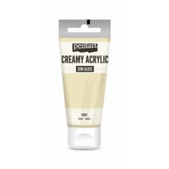   Pentart Krémes akrilfesték selyemfényű - elefántcsont - Creamy Acrylic (60 ml)