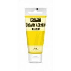   Pentart Krémes akrilfesték selyemfényű - sárga - Creamy Acrylic (60 ml)