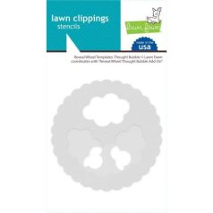   Stencil LF2568, Lawn Clippings Stencils / Reveal Wheel: Thought Bubble -  (1 csomag)