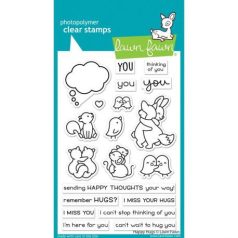   Szilikonbélyegző LF2556, Lawn Fawn Clear Stamps / Happy Hugs -  (1 csomag)