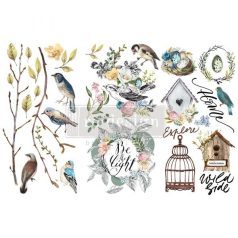   Re-Design with Prima Transzfer fólia 6"x12" (15x30cm) - Garden Marvels - Decor Transfers (1 csomag)