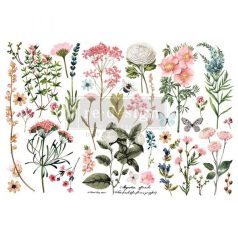   Re-Design with Prima Transzfer fólia 6"x12" (15x30cm) - Botanical Paradise - Decor Transfers (1 csomag)