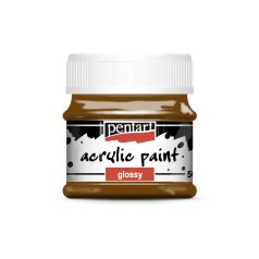 Pentart Fényes akrilfesték 50 ml gesztenye (1 db)