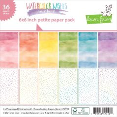   Papírkészlet 6" (15 cm), watercolor wishes rainbow petite / Lawn Fawn Single-Sided Petite Paper Pack (36 lap)