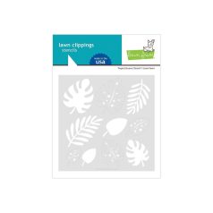   Stencil LF2625, tropical leaves / Lawn Clippings Stencils (1 db)