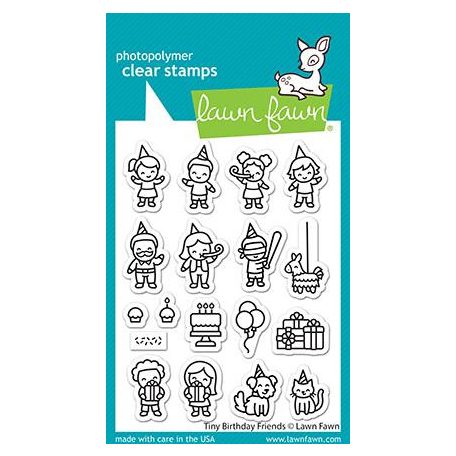 Szilikonbélyegző LF2601, tiny birthday friends / Lawn Fawn Clear Stamps (1 csomag)