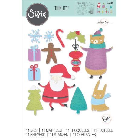 SIZZIX vágósablon Doodle Christmas Sizzix Thinlits Die Set (1 csomag)